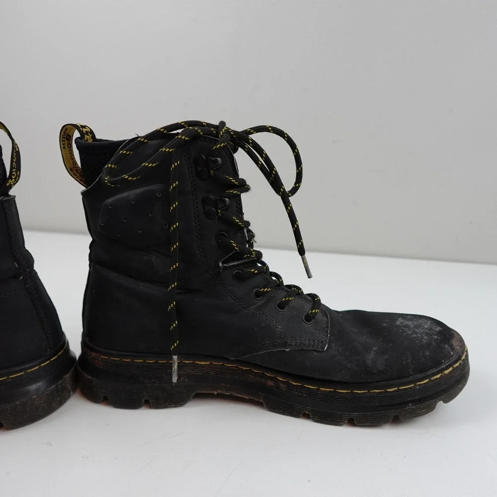 Dr. Martens Combs Tech II Boots Mens Size 11 Black Leather Lace Up Workwear